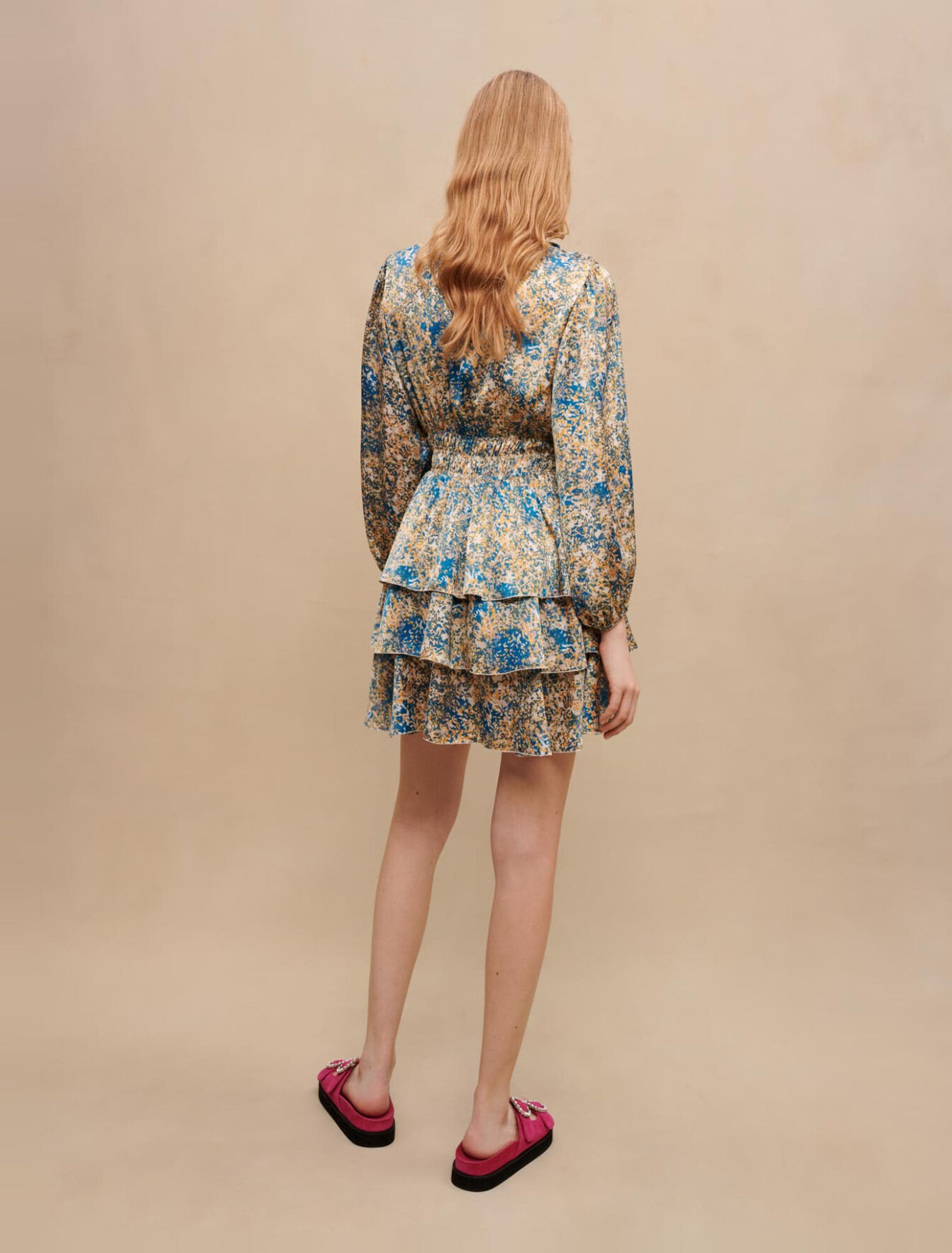 Robe courte imprimé abstrait
