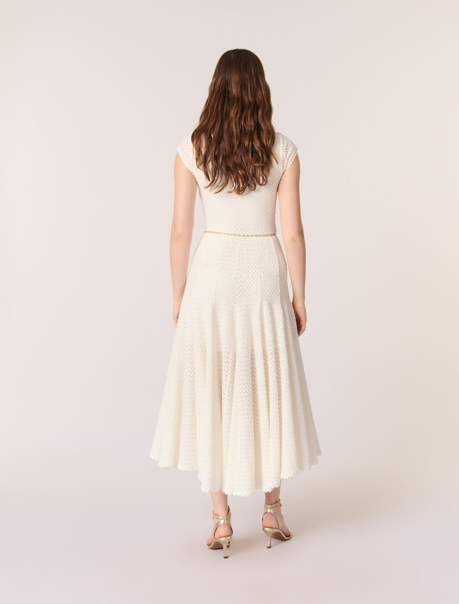 Robe longue en crochet