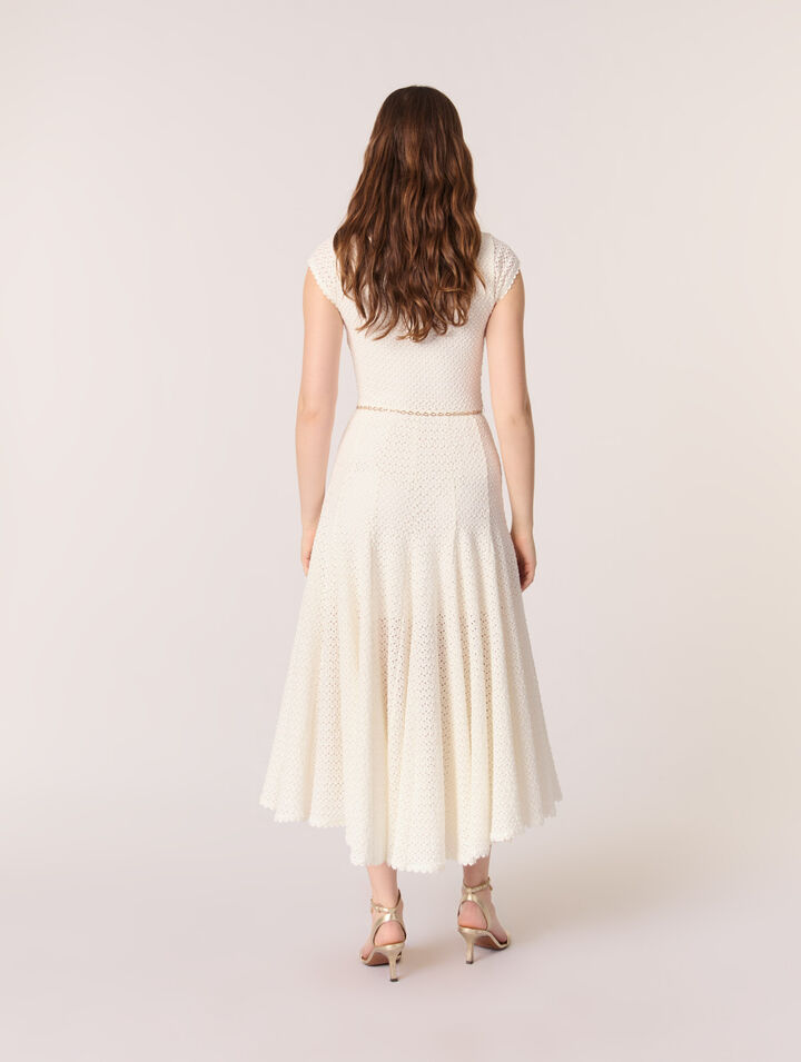 Robe longue en crochet
