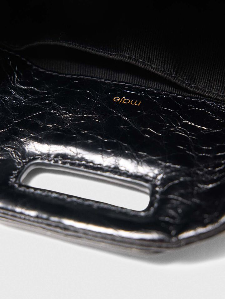 Sac Miss M en cuir usé verni 