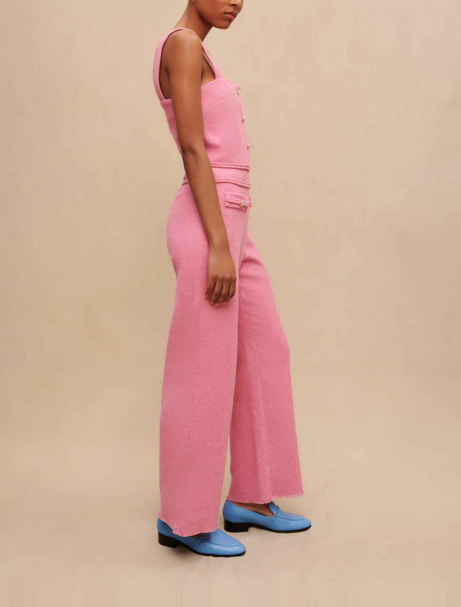 Combinaison pantalon en tweed