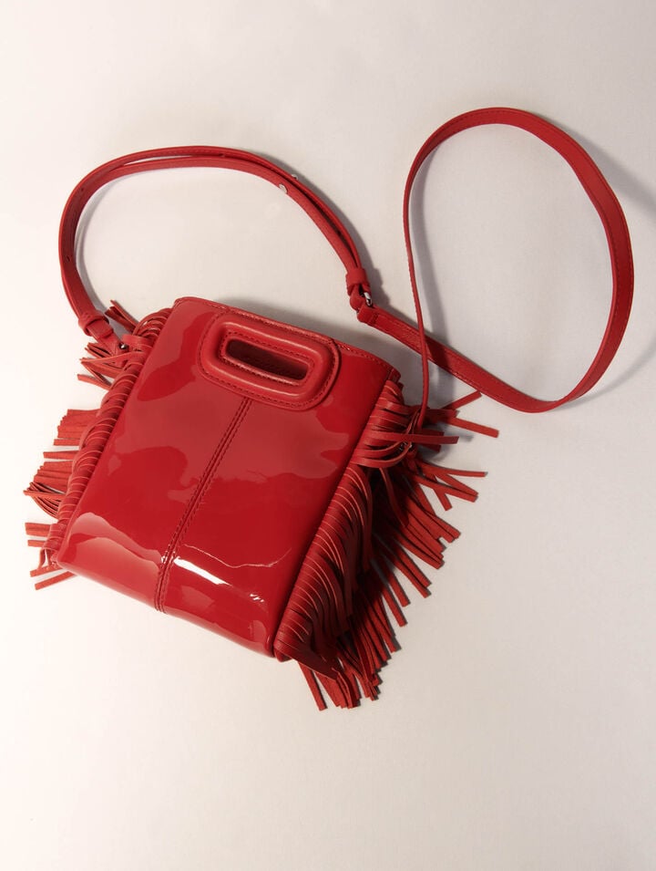 Sac M Mini en cuir verni