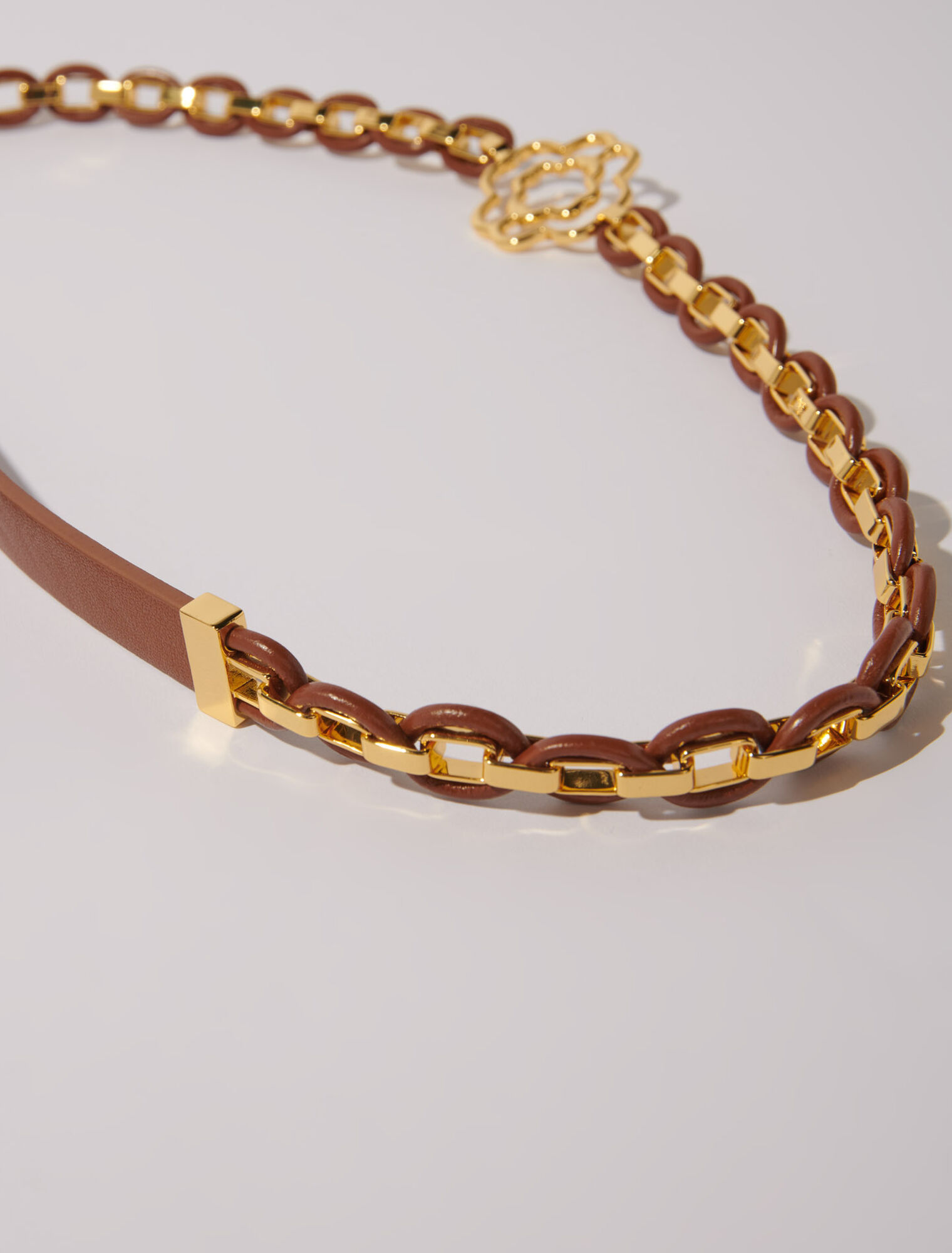 Ceinture en cuir et maillons