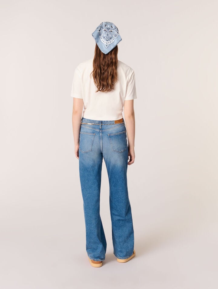 Tee-shirt noué avec imprimé