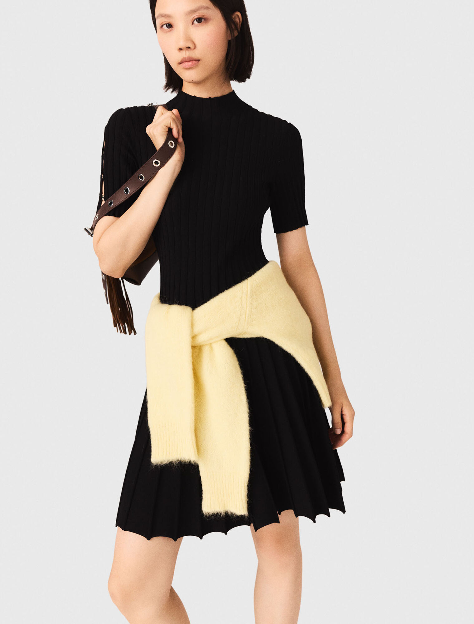 Robe courte en maille