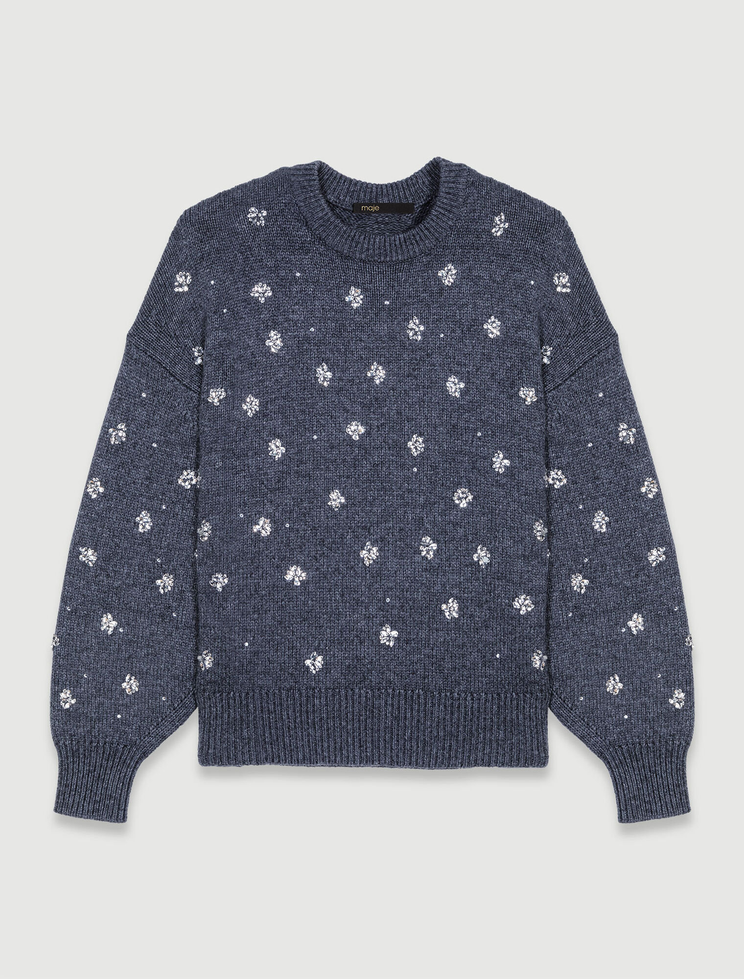 Pull en maille à strass