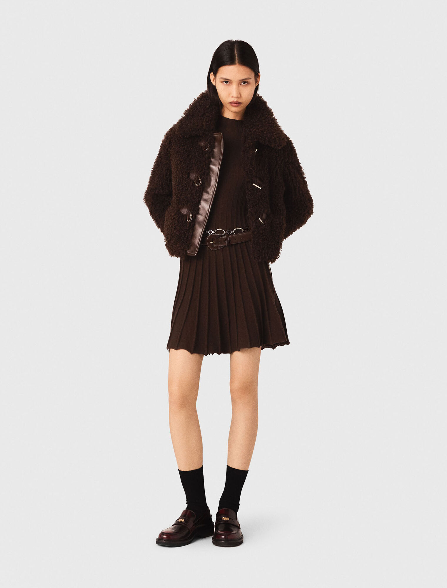 Manteau court à bouclette