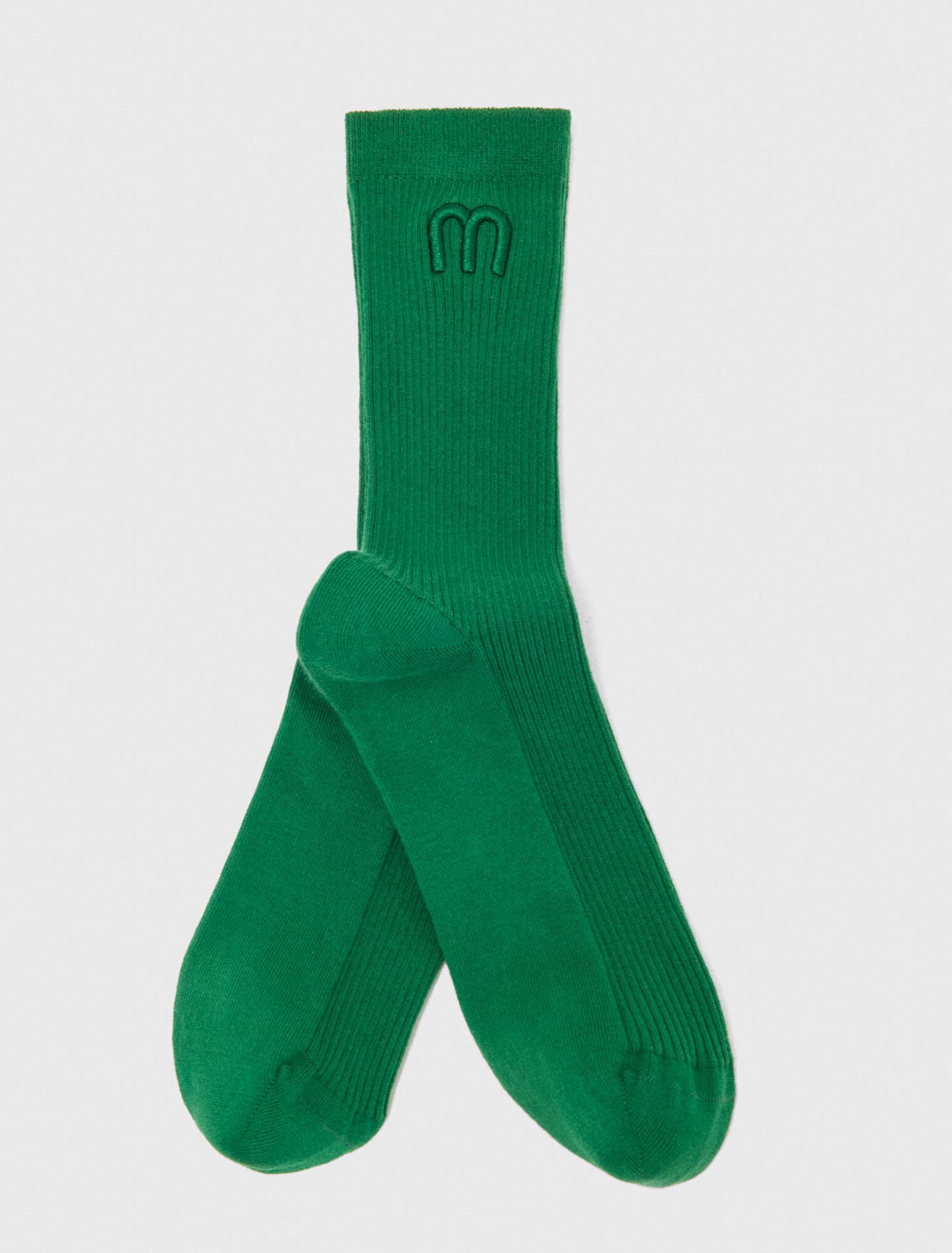 Chaussettes color&eacute;es en coton