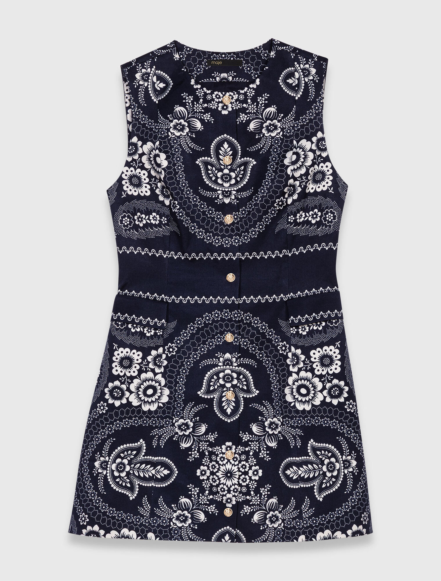 Robe droite imprimée