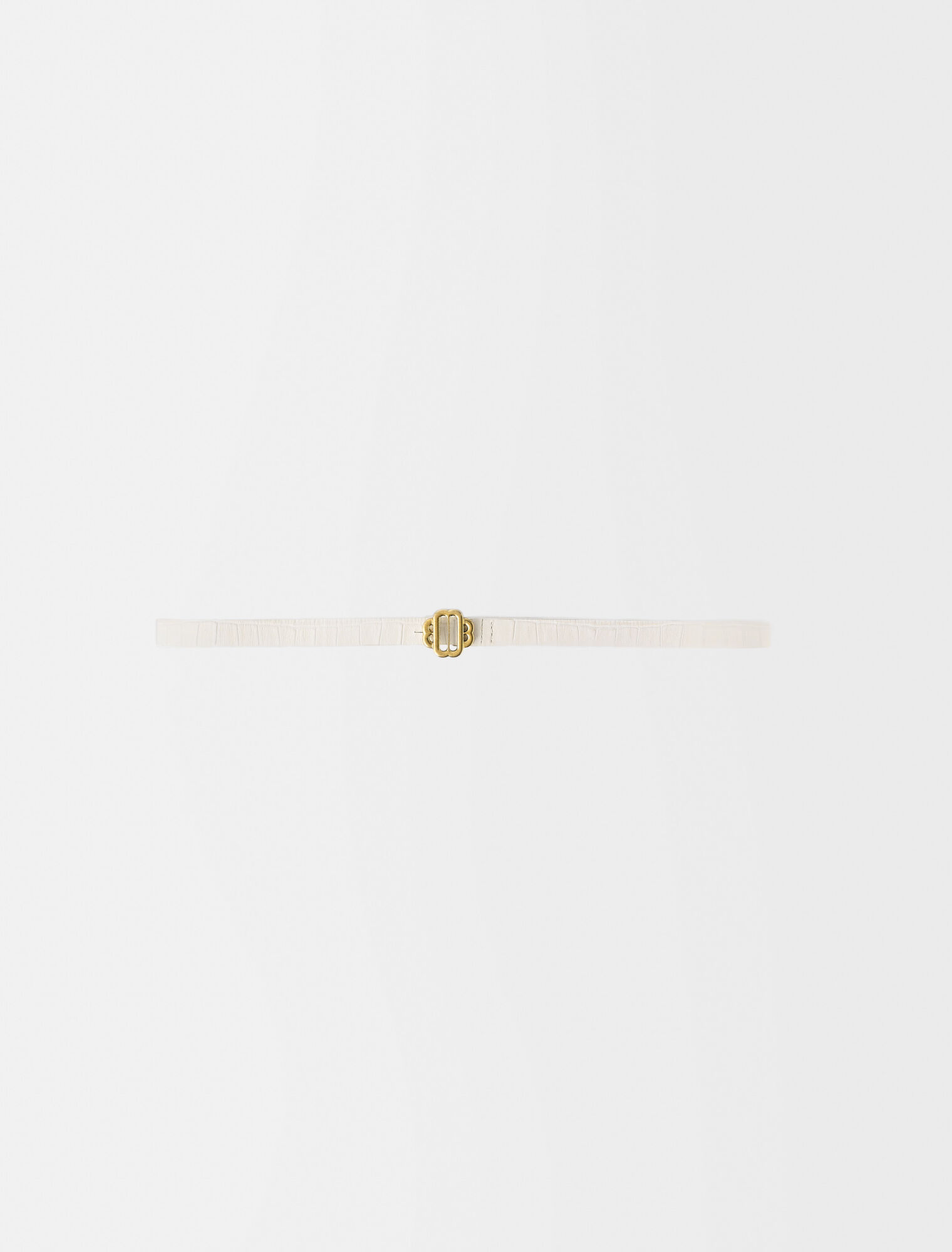 Ceinture en cuir blanche