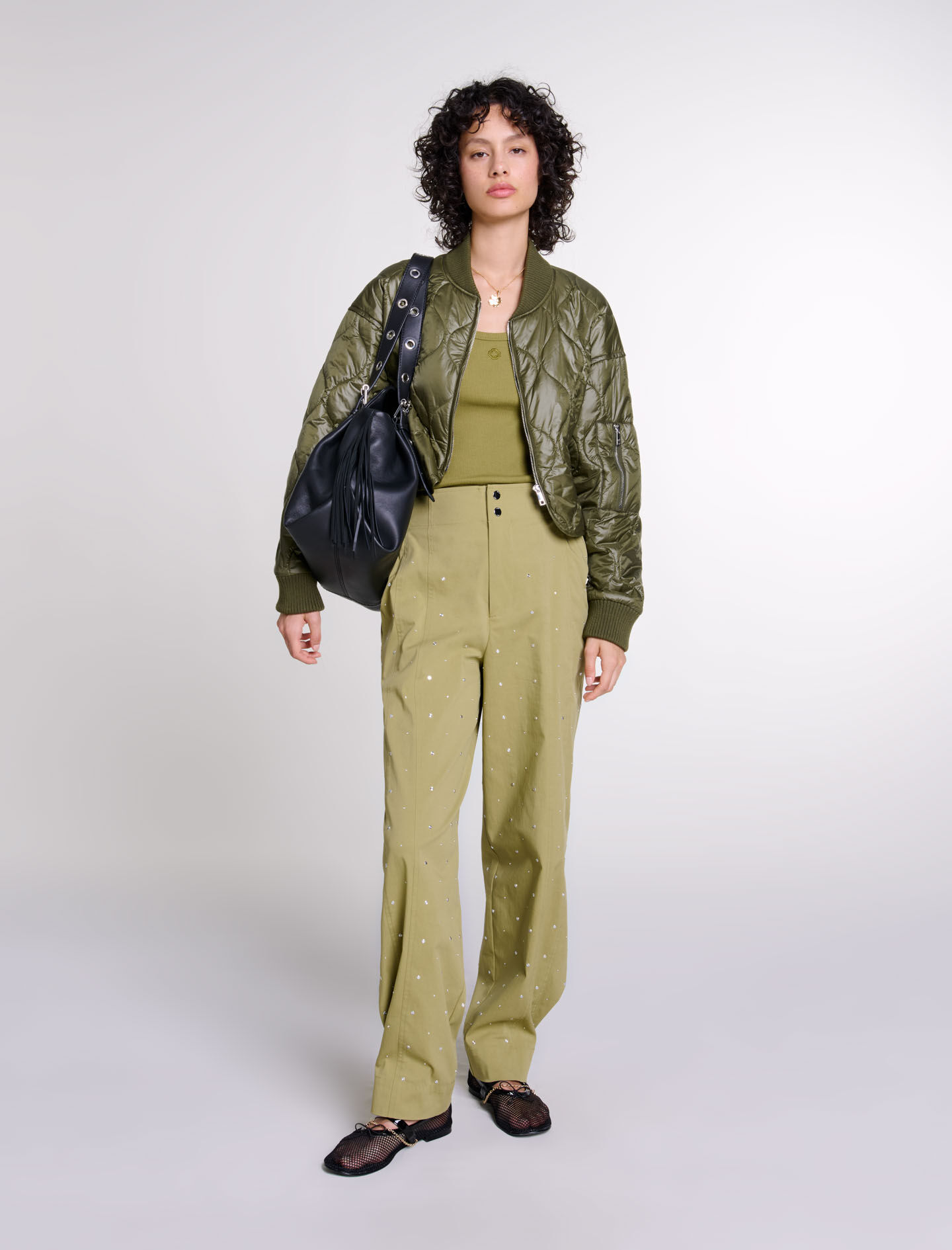 Blouson court matelasse