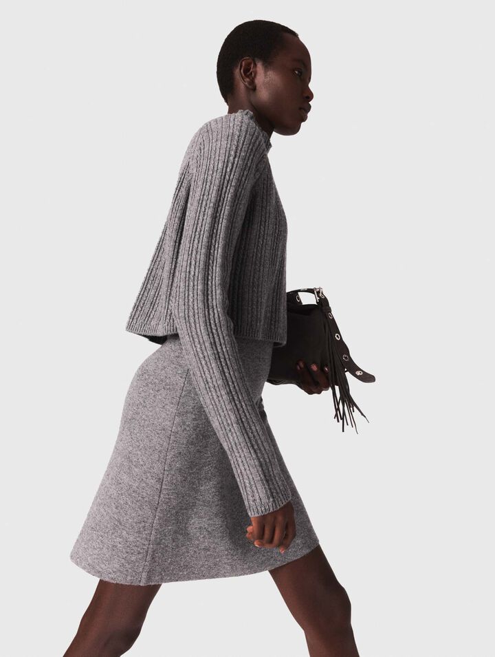 Robe en maille avec pull amovible 