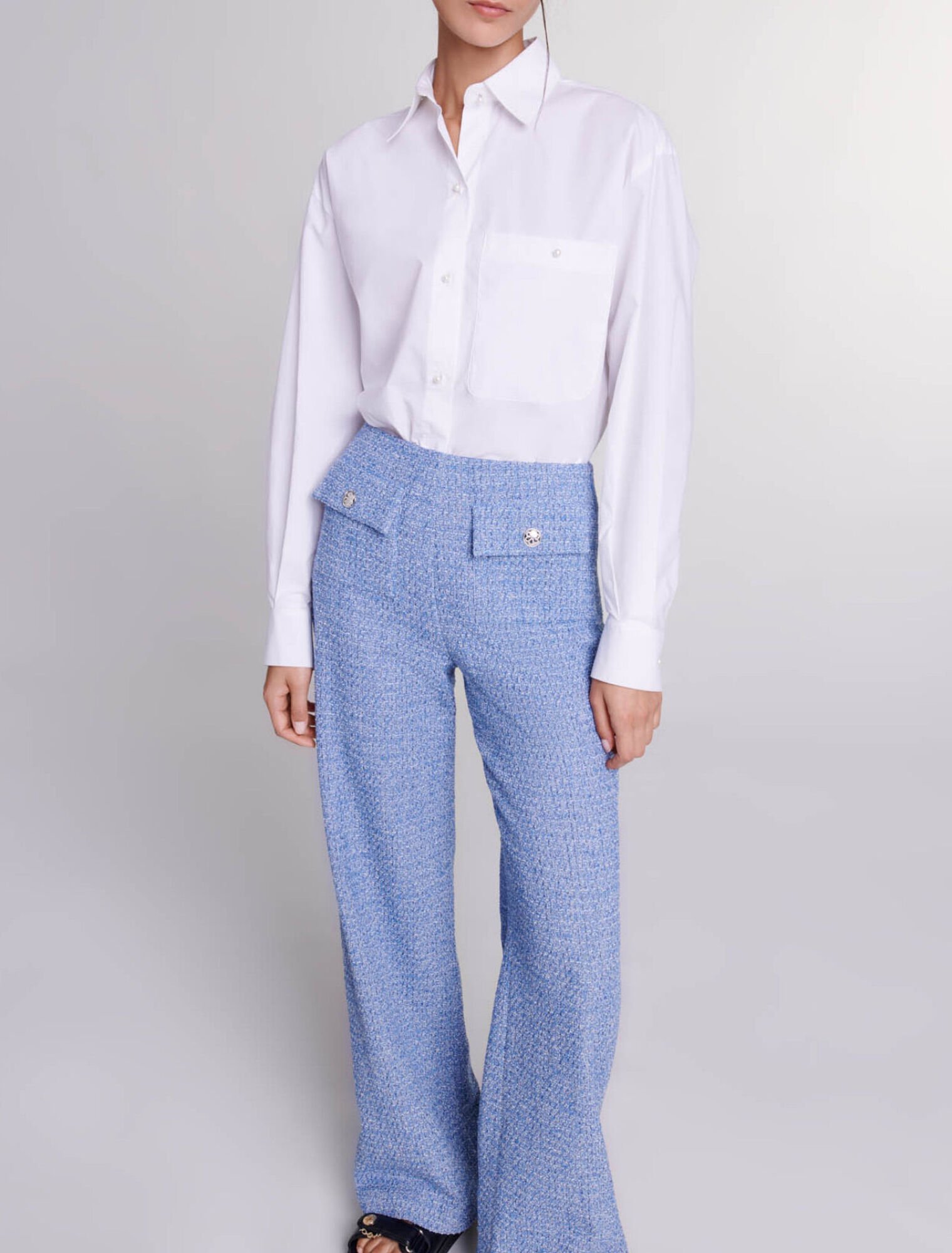 Pantalon en tweed