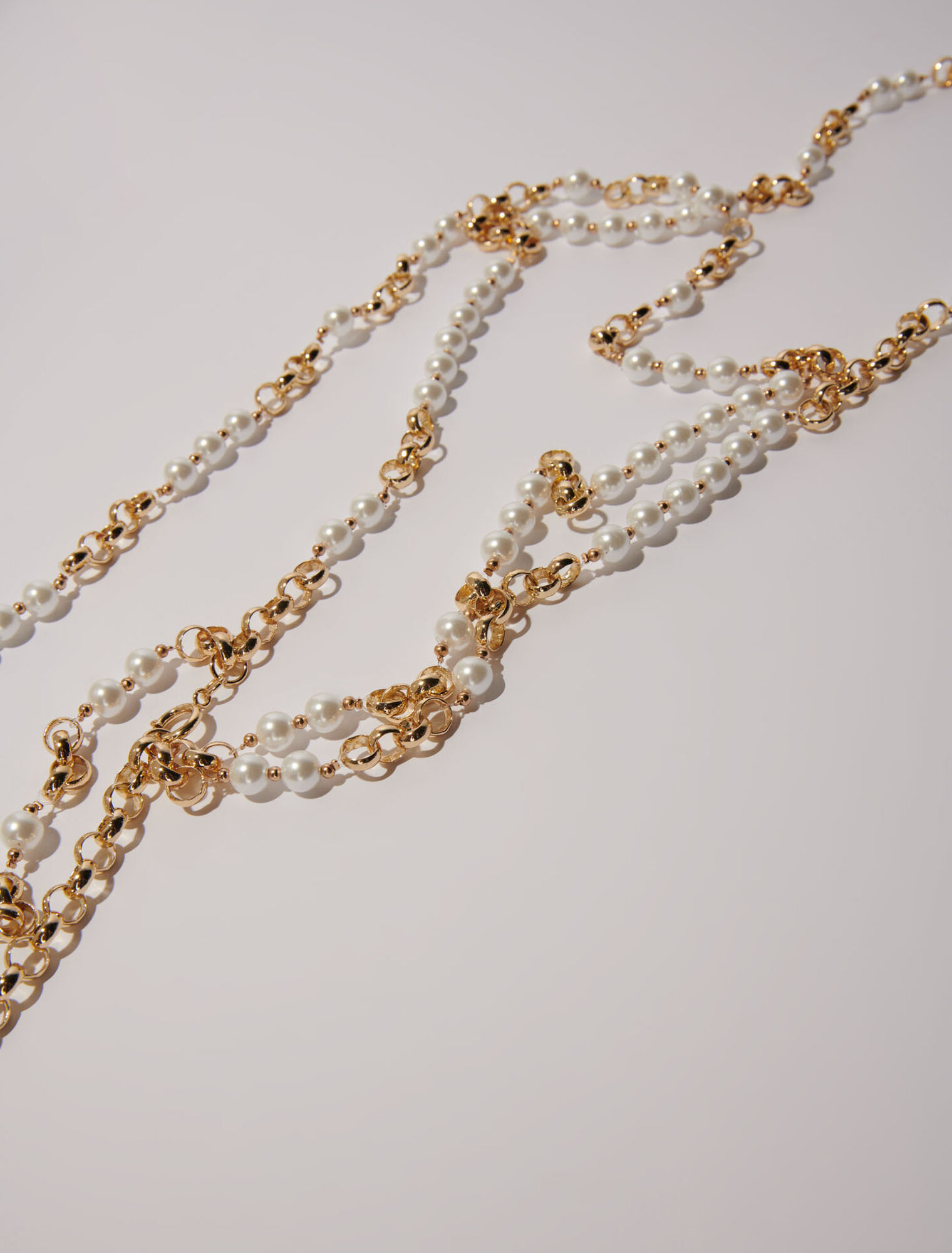 Ceinture en mix perles et métal