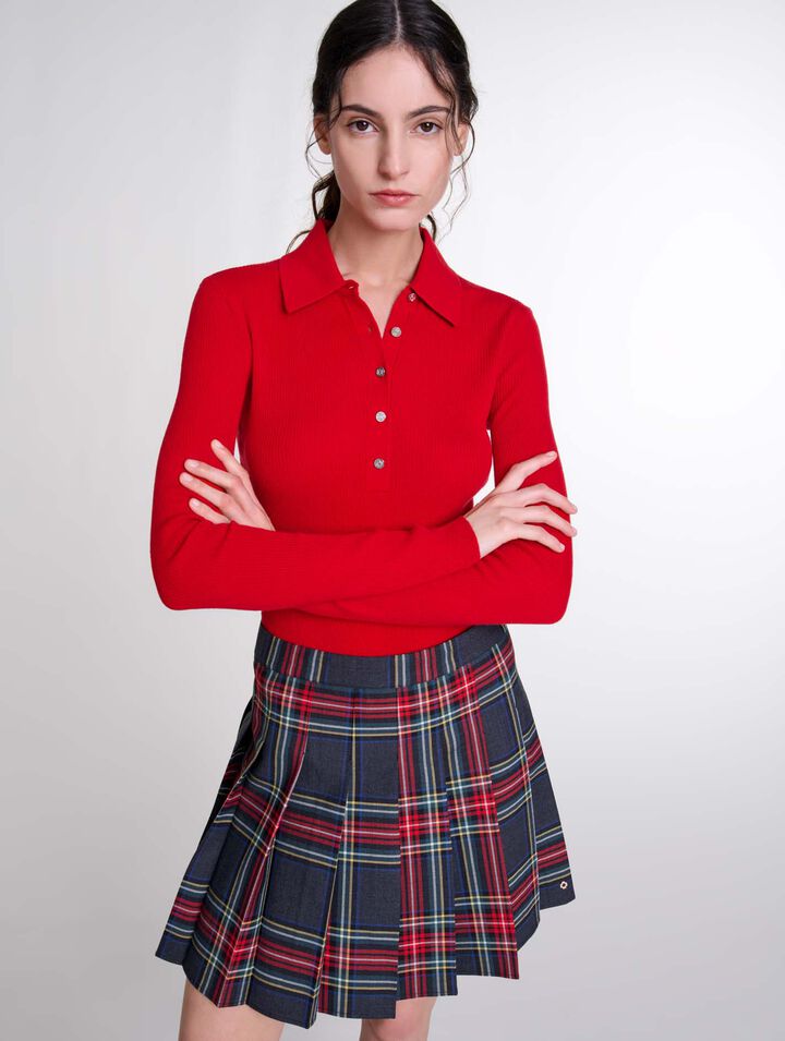 Jupe courte imprimé tartan