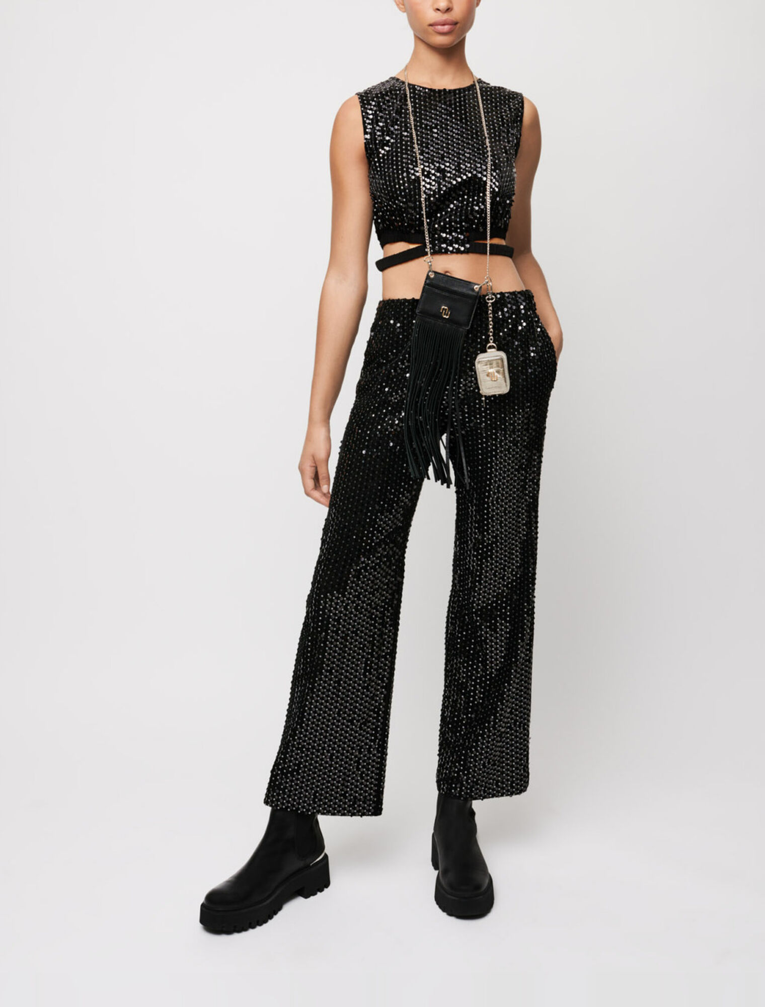 Pantalon large et droit
