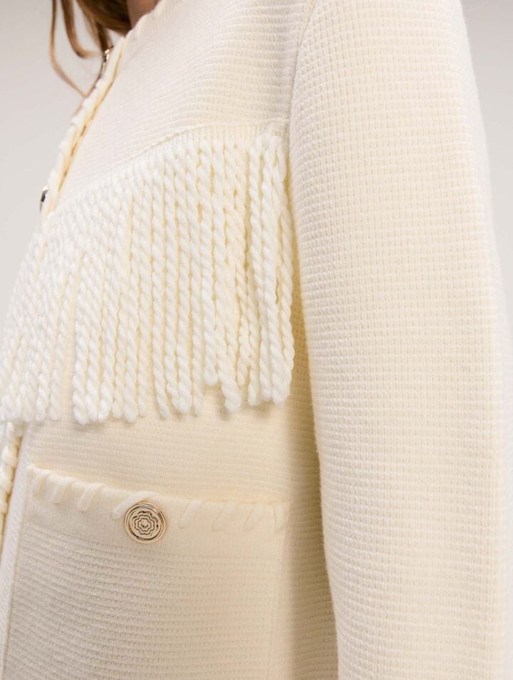 Cardigan à franges