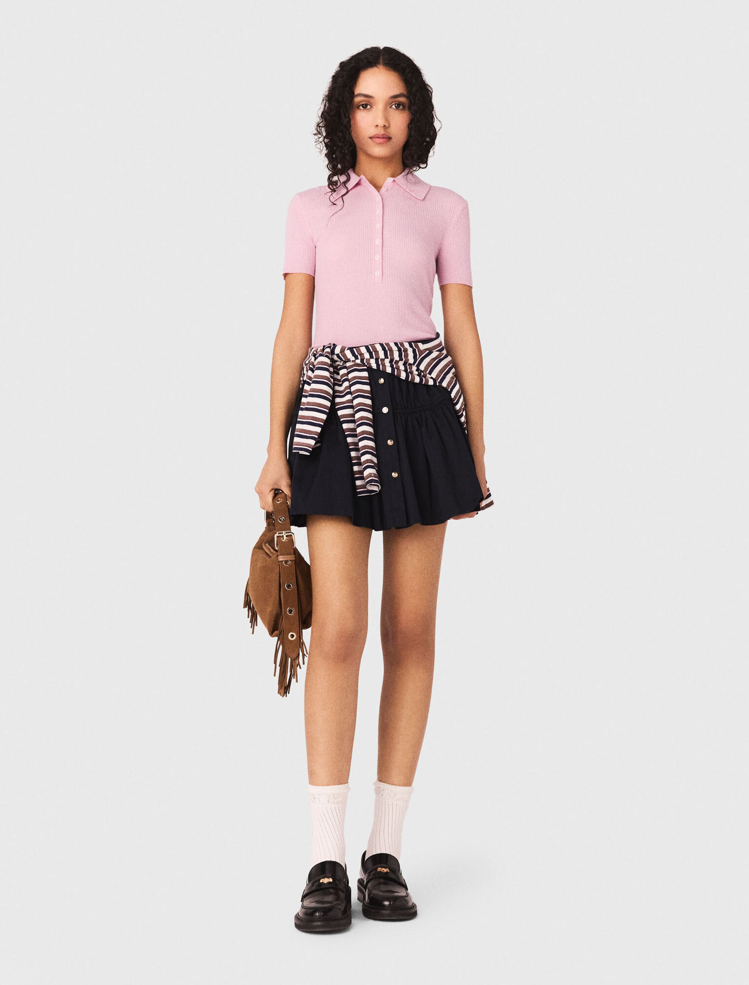 Pull c&ocirc;tel&eacute; &agrave; col polo