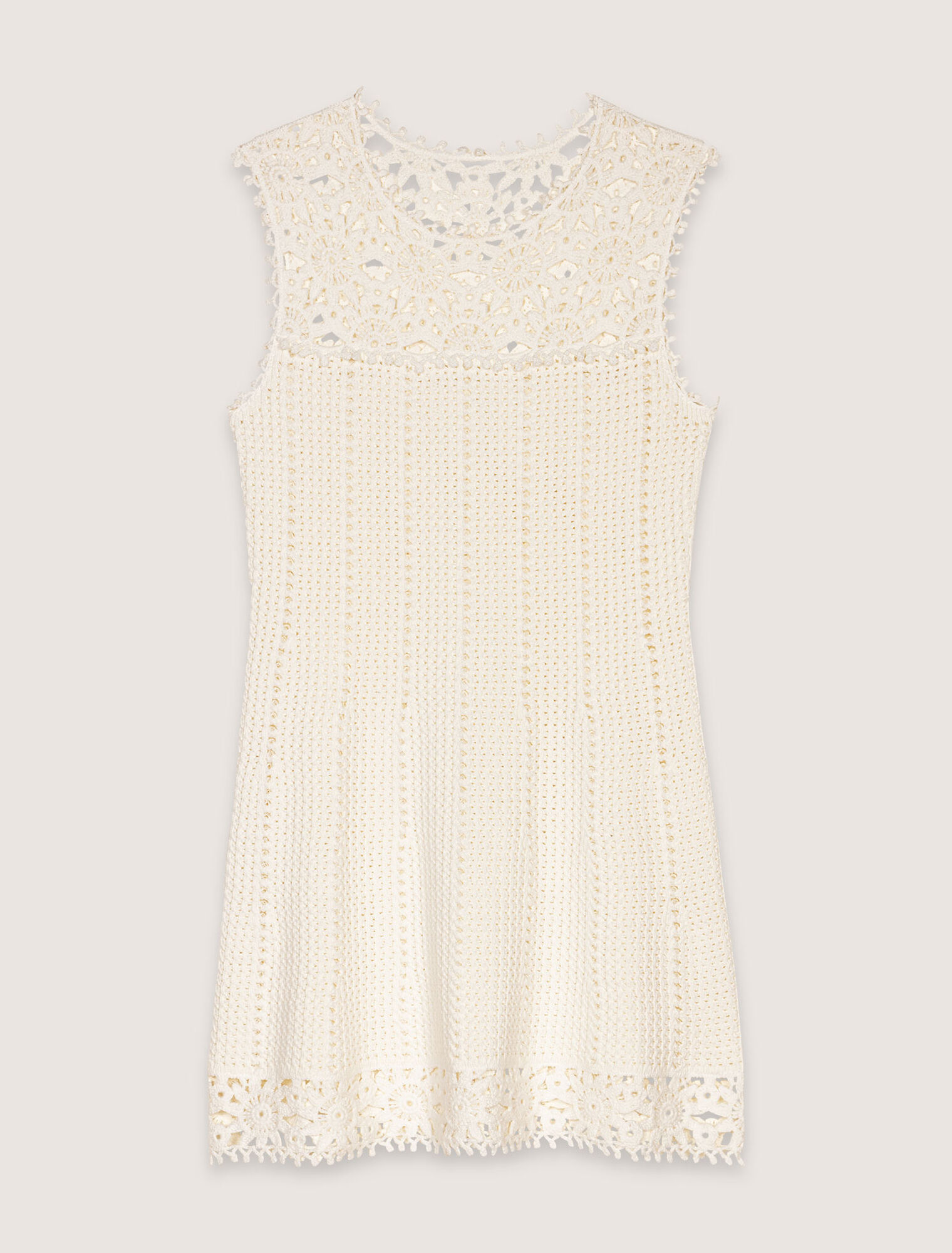 Robe courte en crochet
