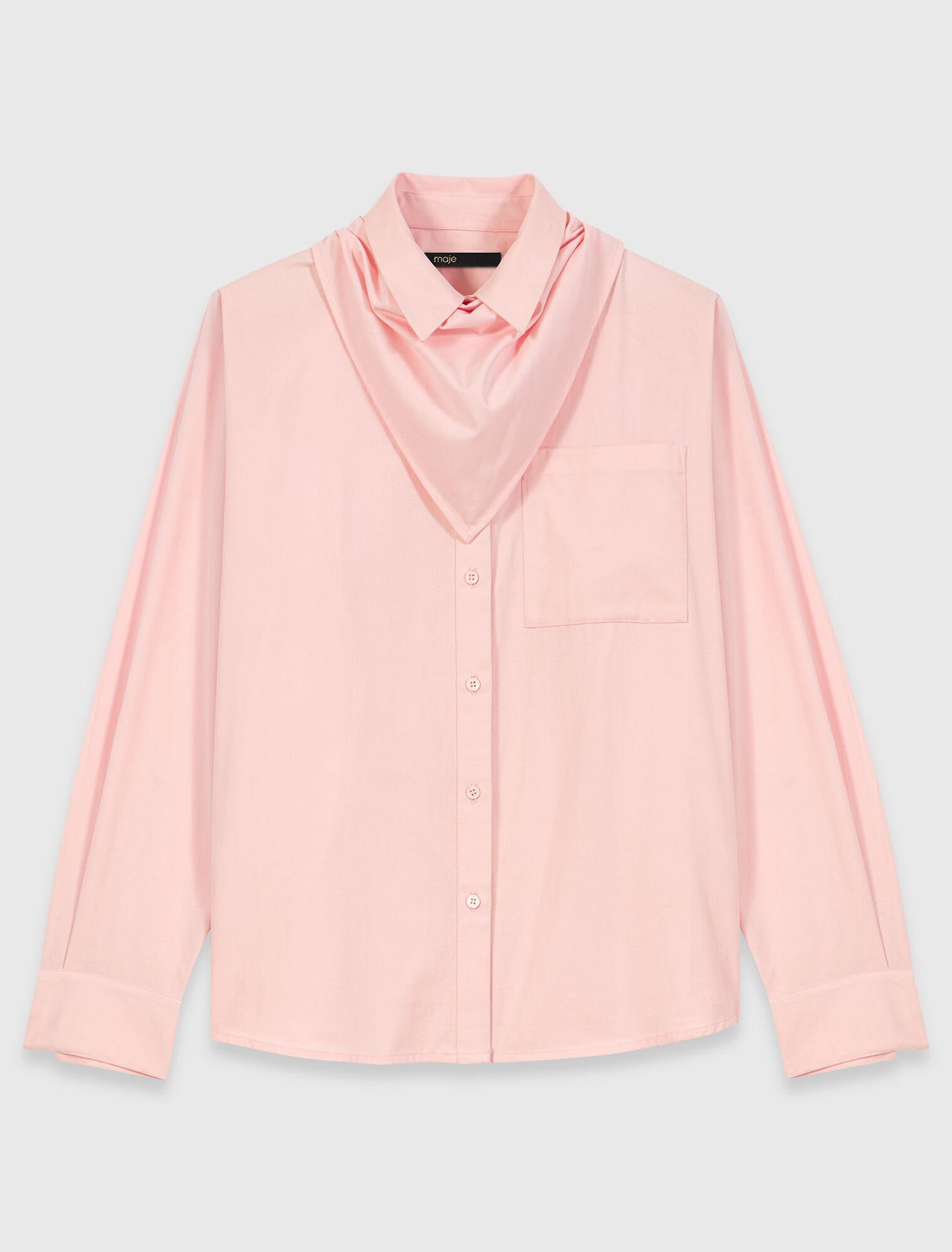 Chemise avec foulard amovible