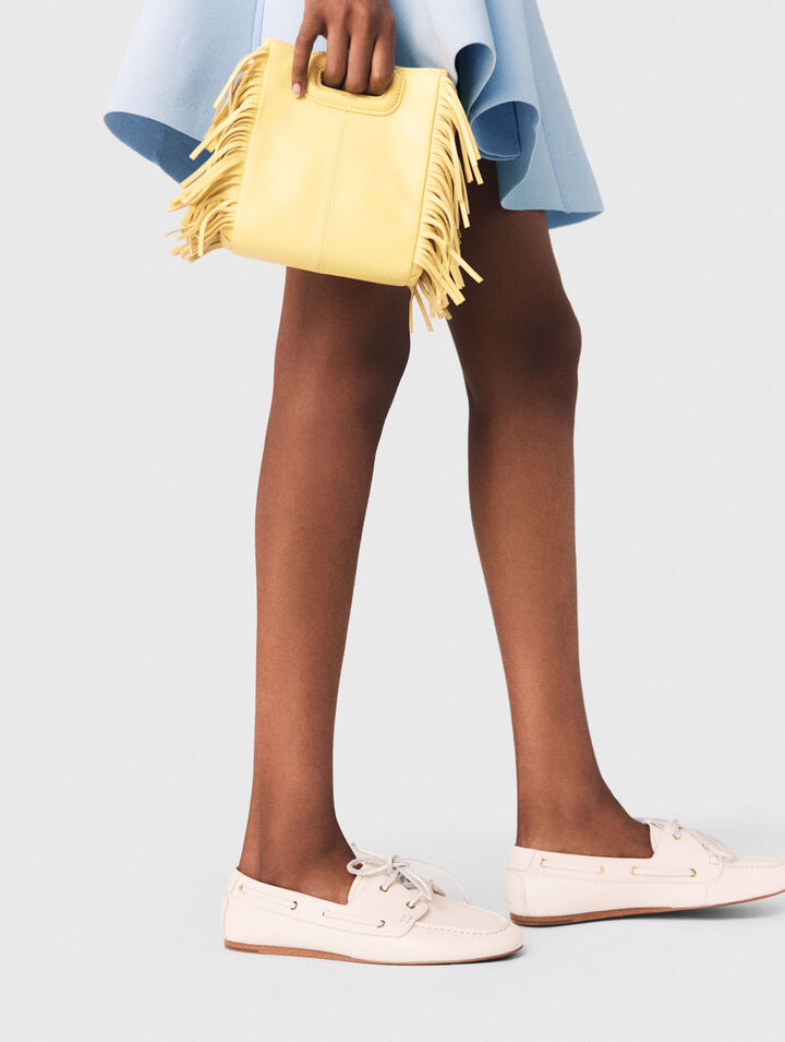 Sac M Mini cuir craquel&eacute; mat