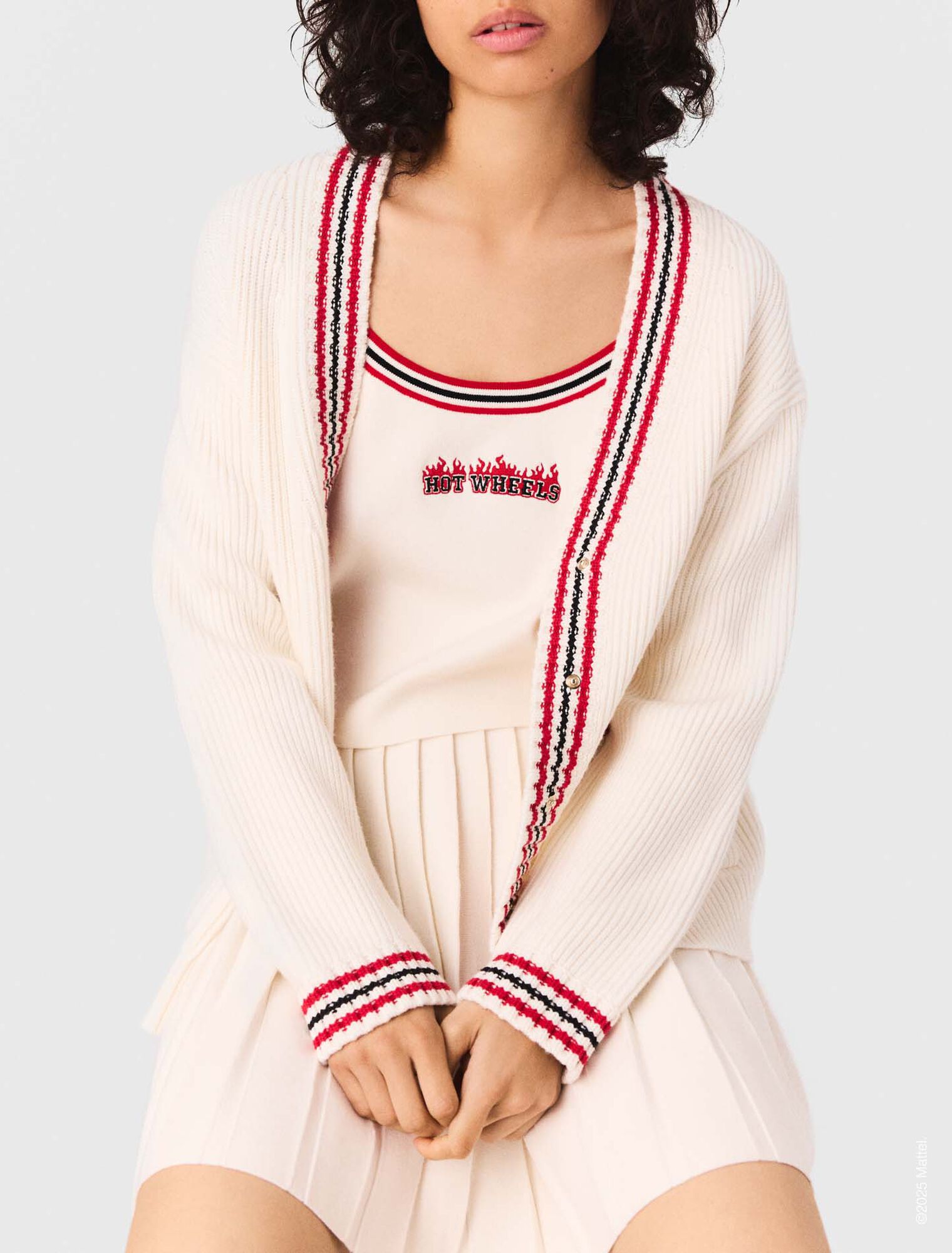 Cardigan long brodé