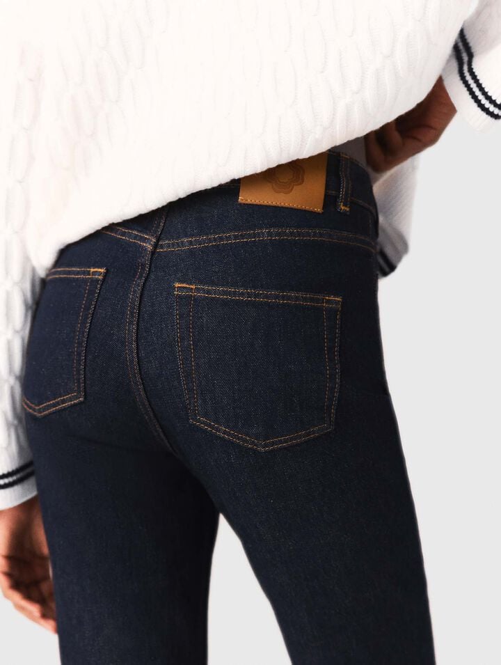 Jean denim &agrave; poches