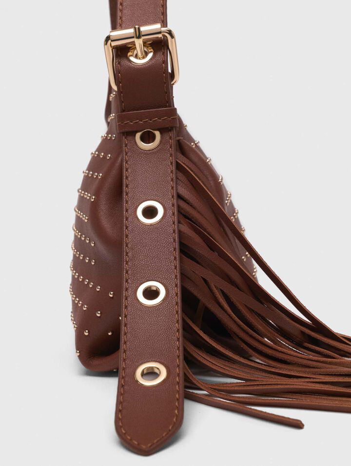 Sac Miss M mini en cuir et studs