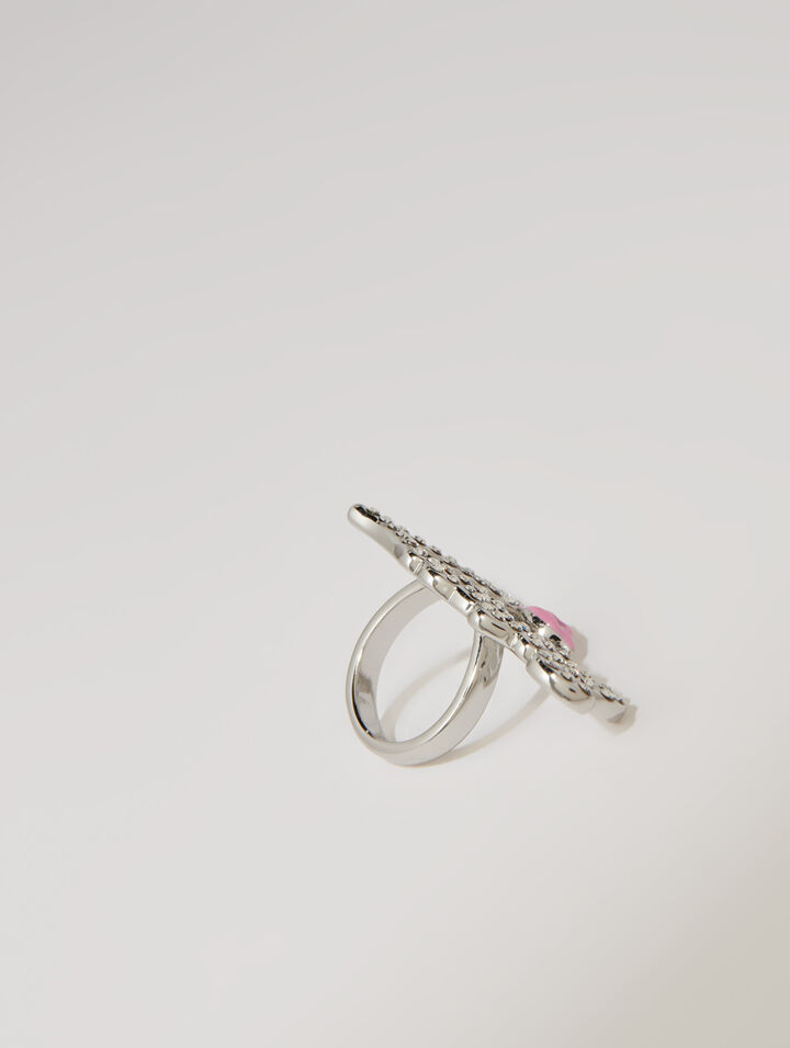 Bague Love strass