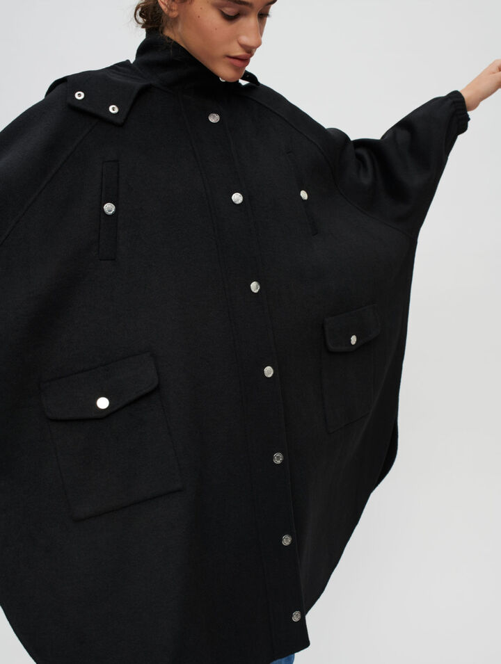 Manteau en double face oversize