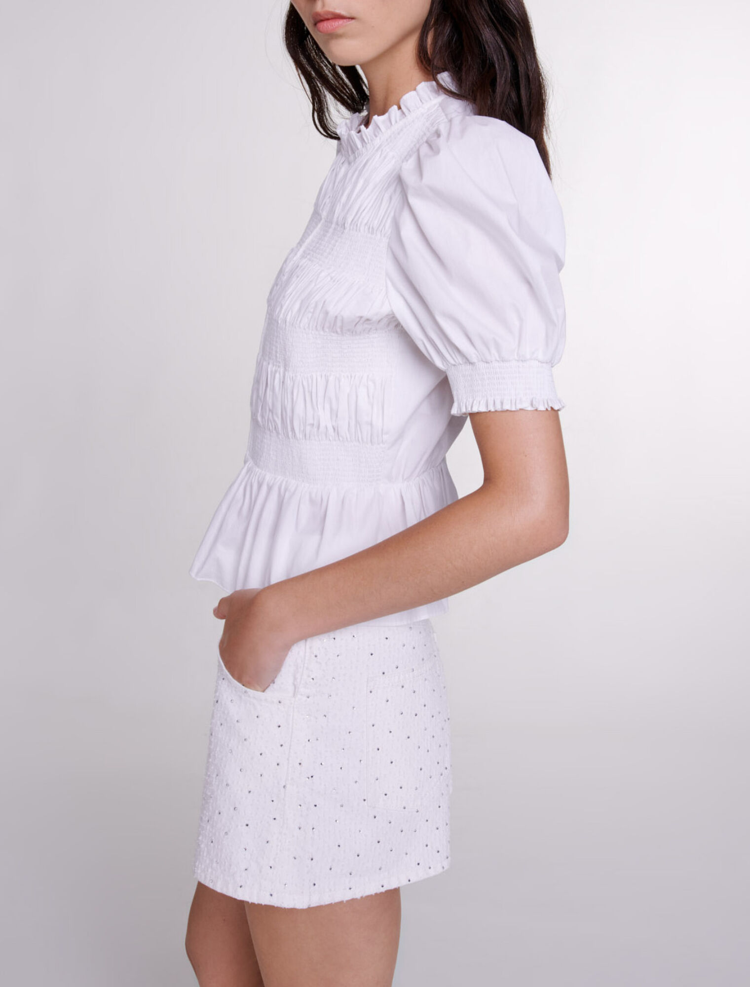 Chemise smockée