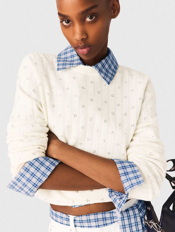 Pull avec strass all over