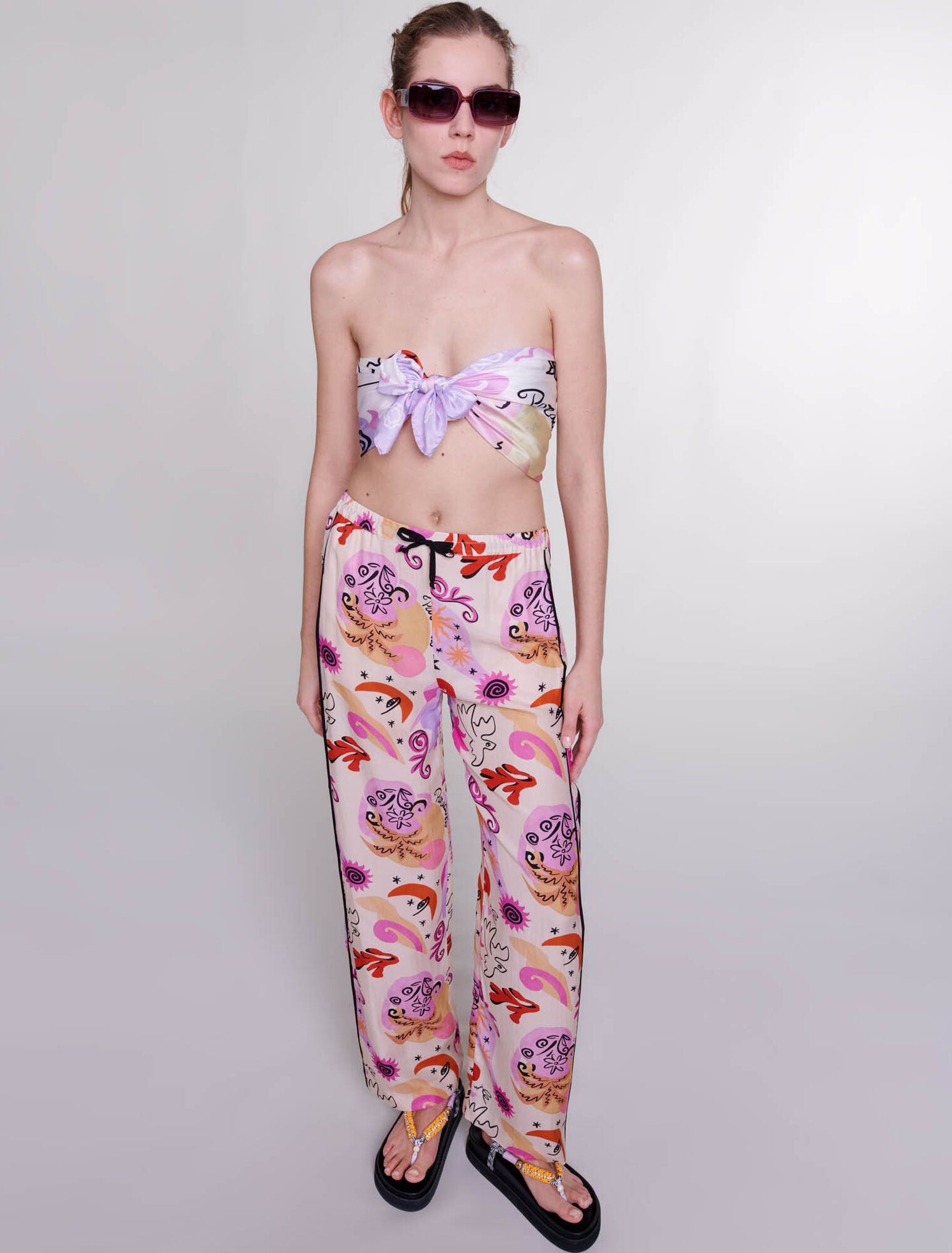 Pantalon en soie