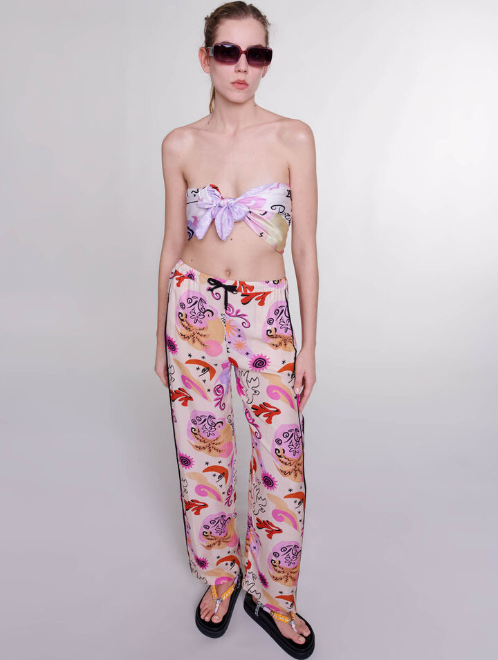 Pantalon en soie
