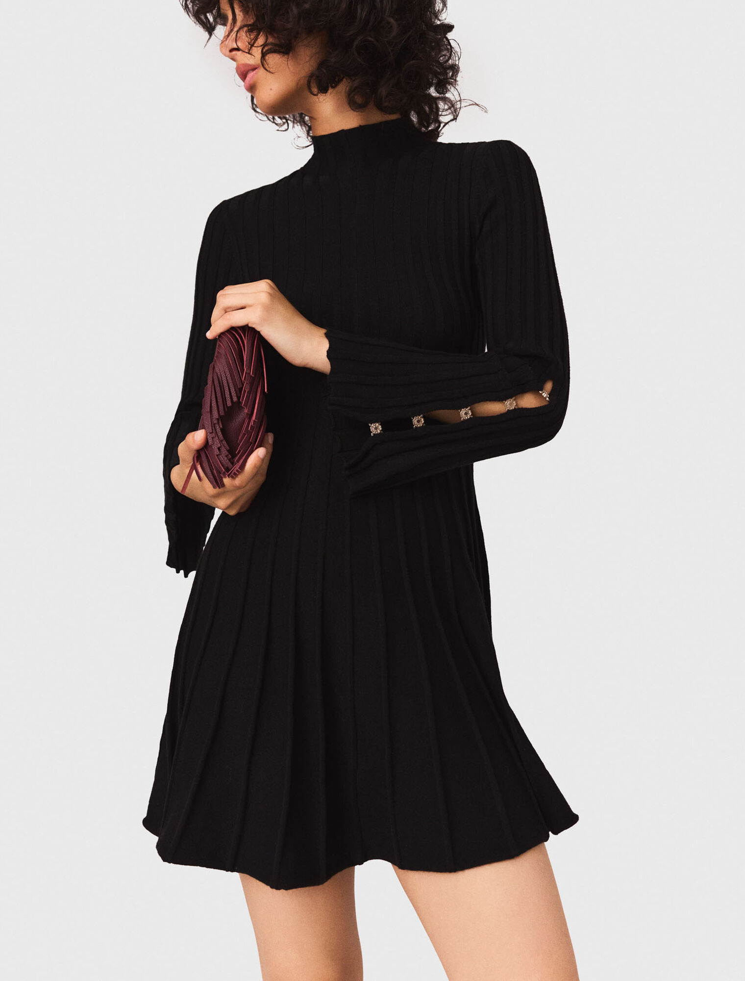 Robe courte en maille