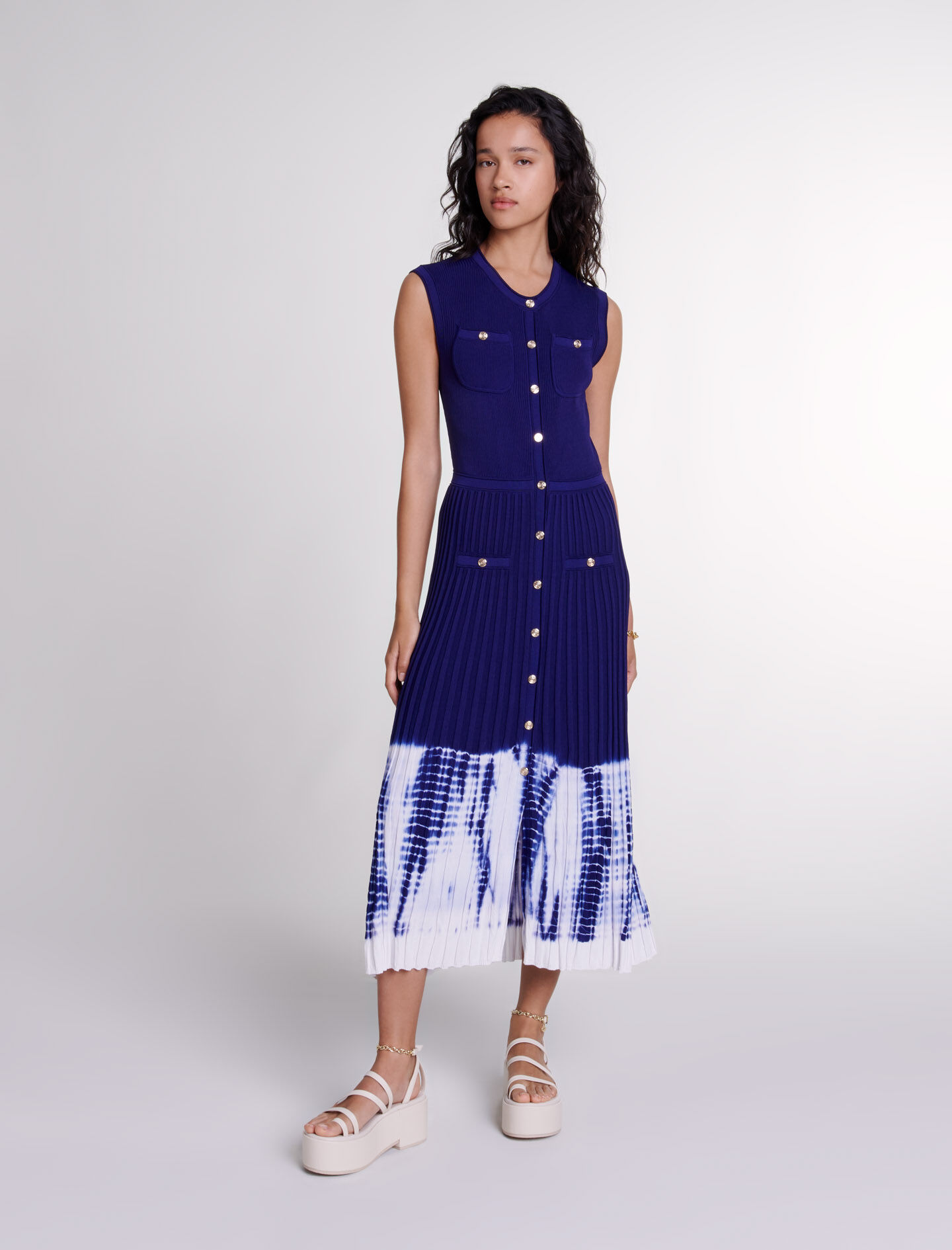 Robe maje bleu marine clearance