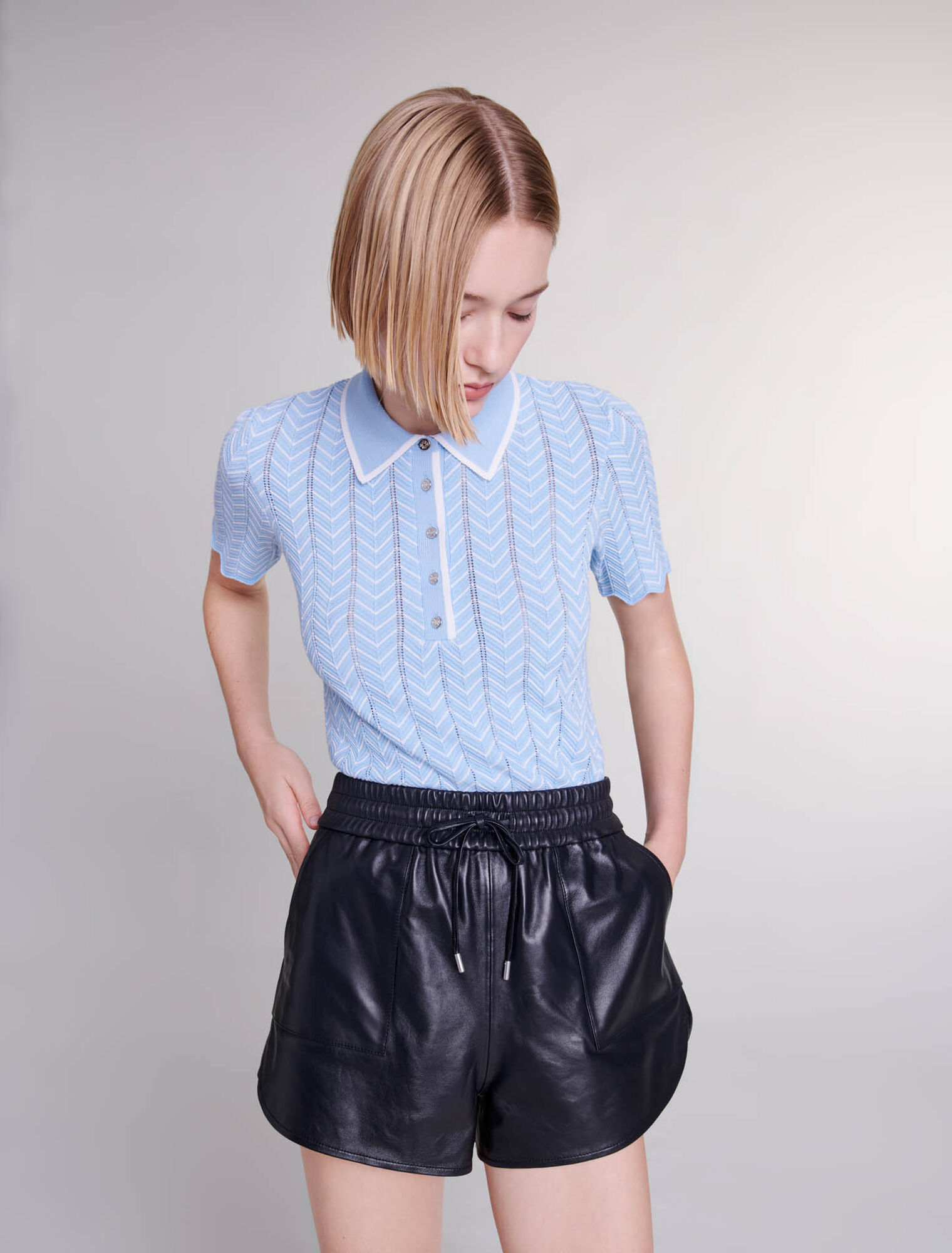 Short en cuir