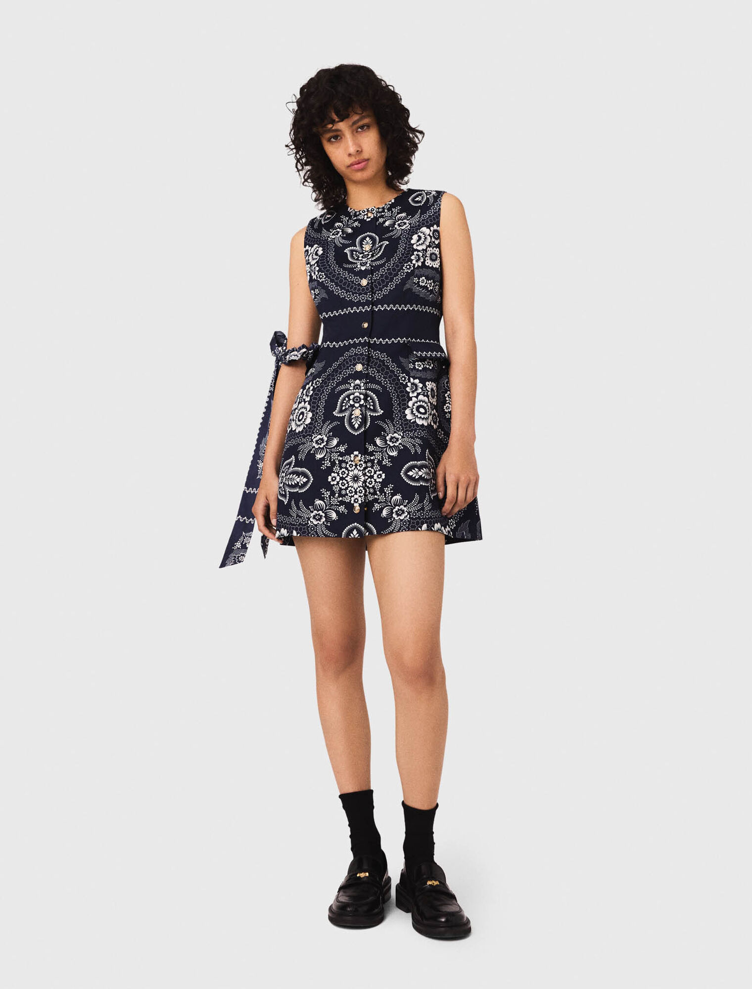 Robe droite imprimée