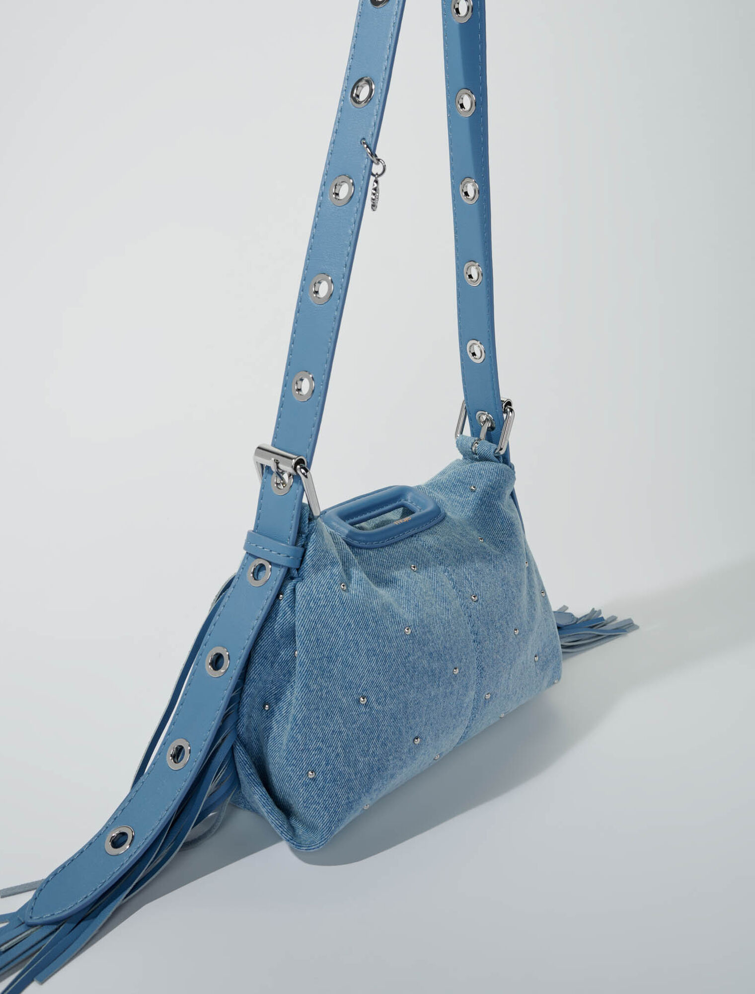 Sac Miss M Mini denim à studs