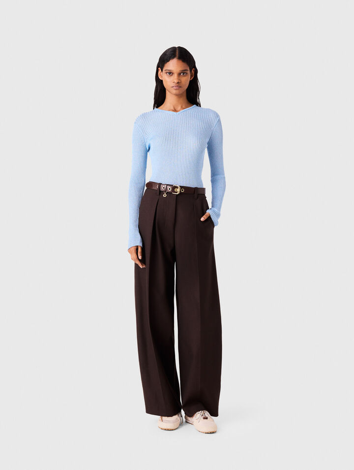 Pull en maille lurex