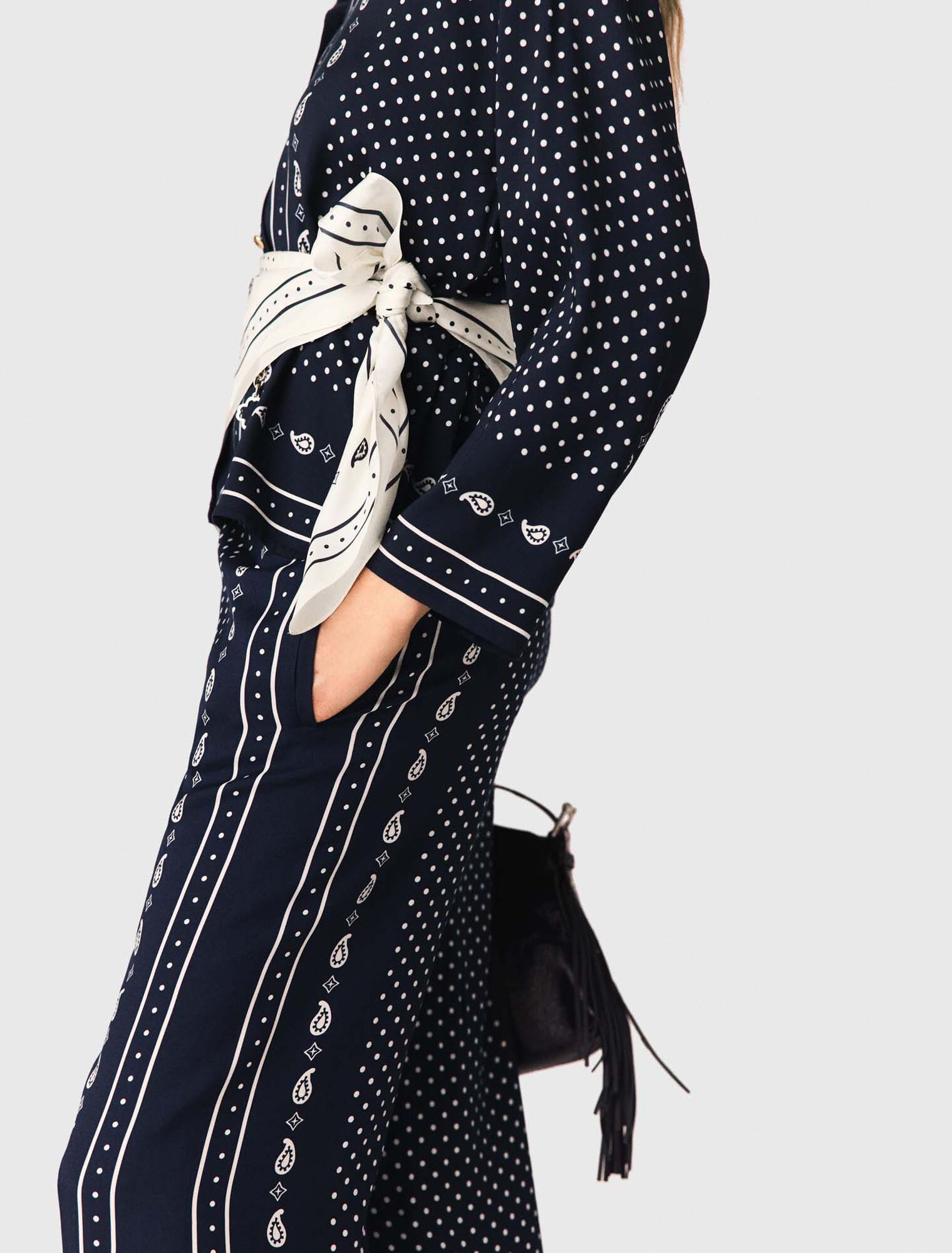 Pantalon fluide imprim&eacute;