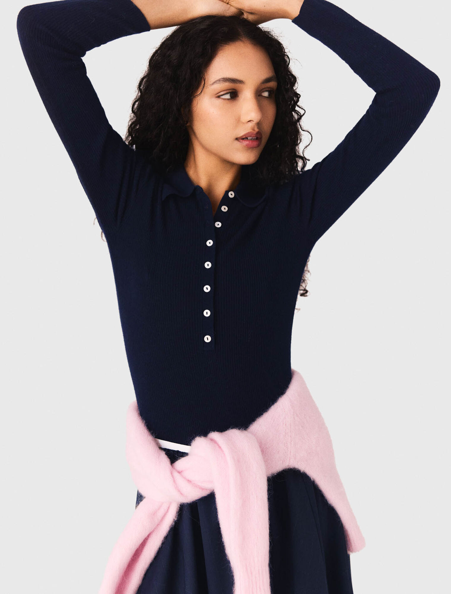 Pull c&ocirc;tel&eacute; &agrave; col polo