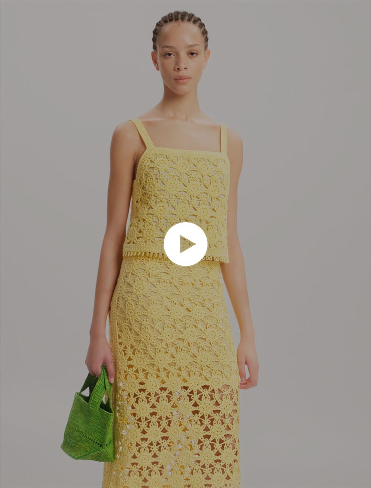 Jupe longue en crochet