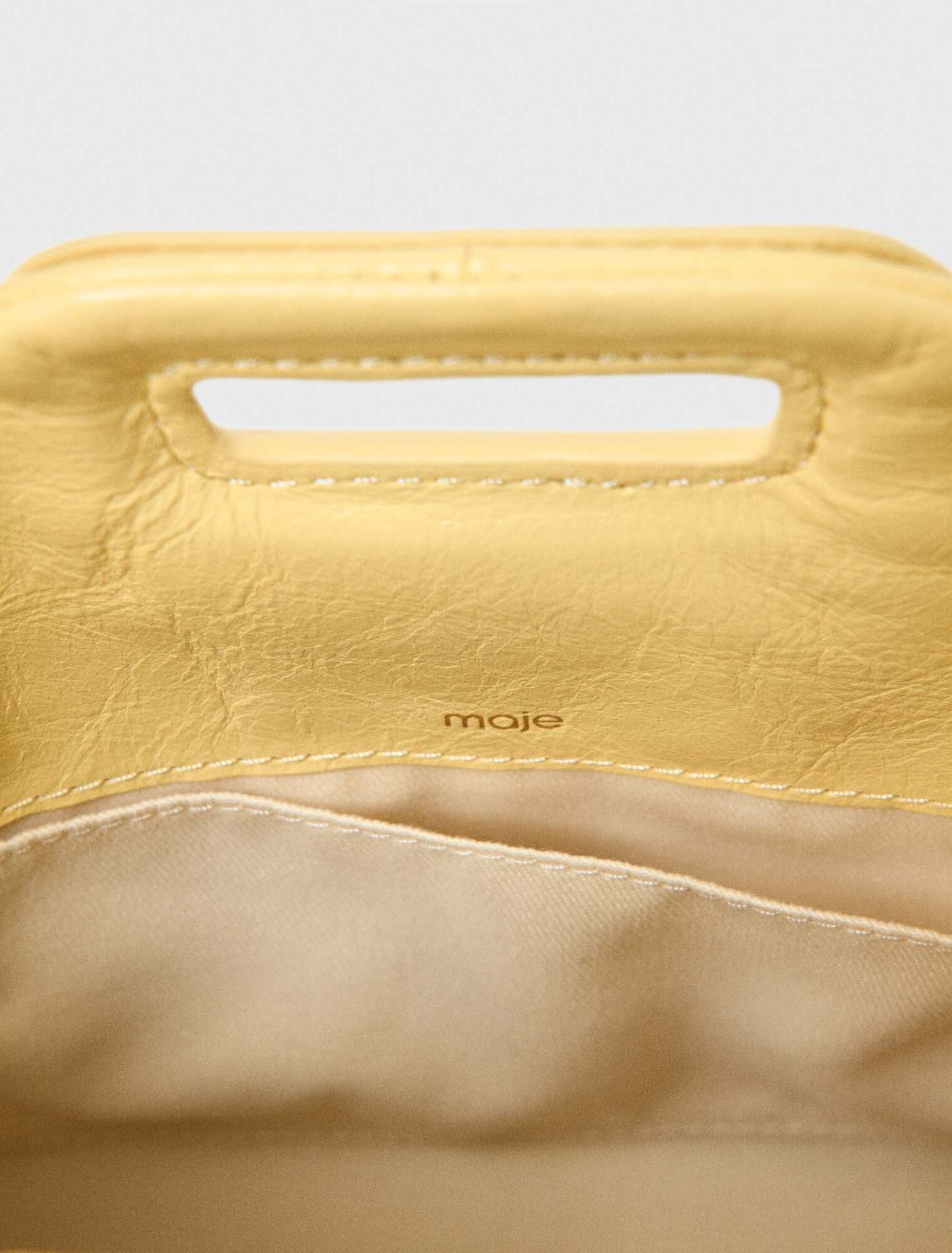 Sac Miss M mini cuir craquel&eacute; mat