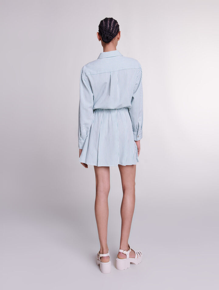 Robe chemise à rayures