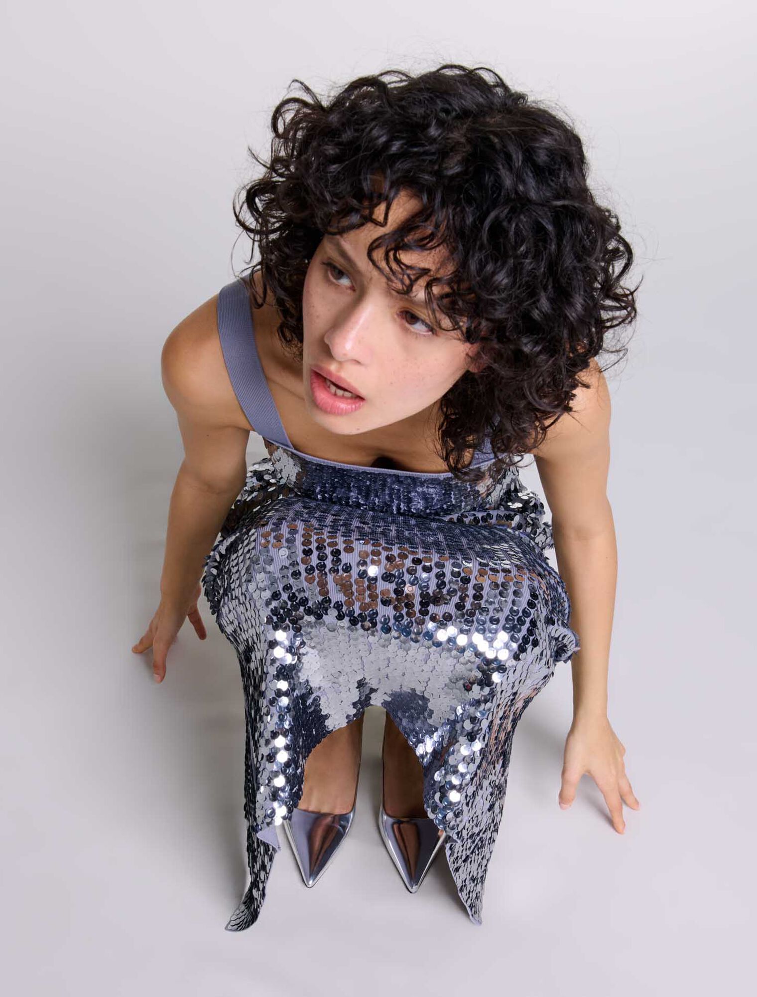 Top en maille ornée de sequins