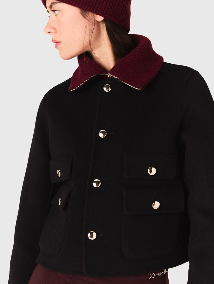 Veste courte double face reversible