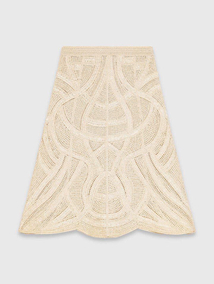 Jupe longue en crochet