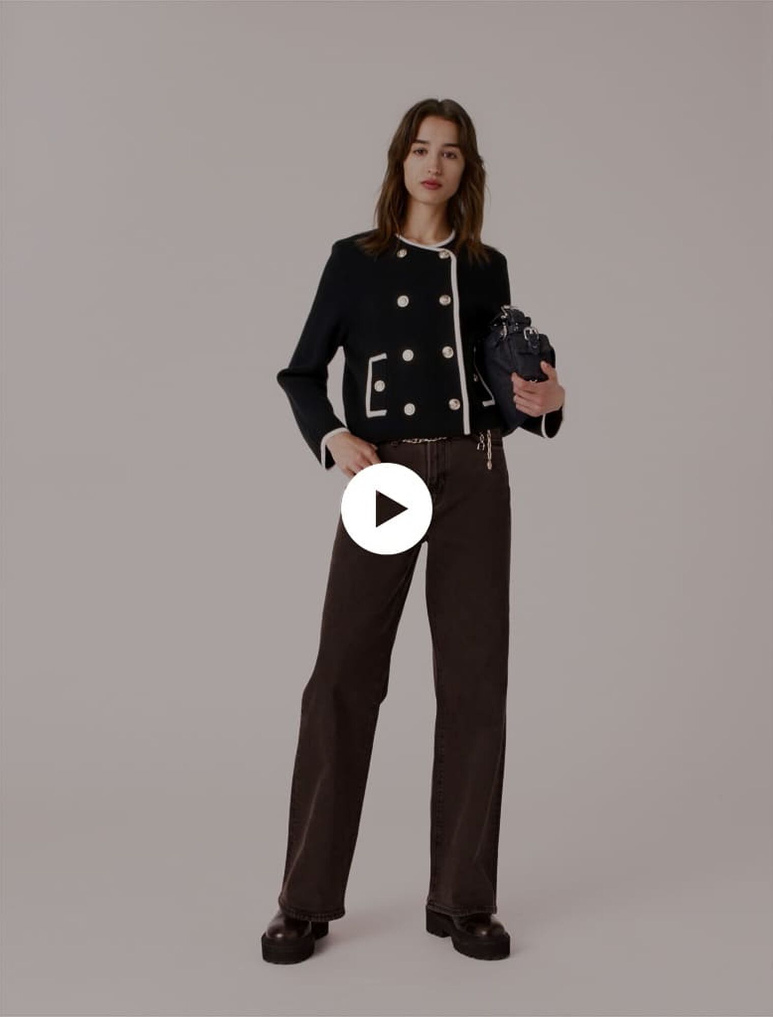 Veste structurée en maille