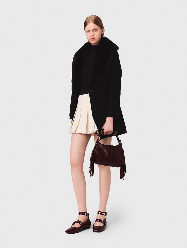 Manteau mi-long double face